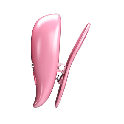 Pretty Love Leaf Wireless Vibrating Nipple Clamps Pink