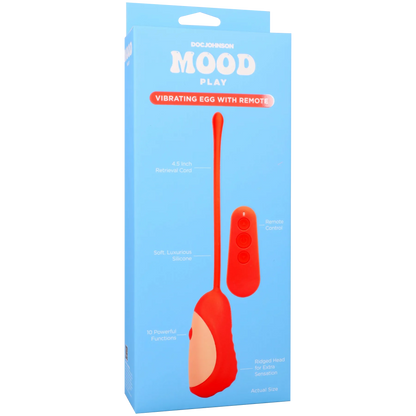 Mood - Play - Vibrating Egg With Remote Orange