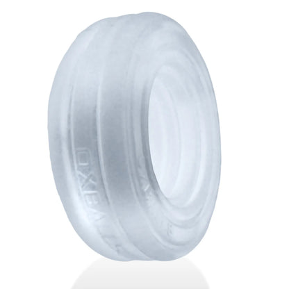 Roto Grooved Gripper-Ribbed Cockring Black Fog