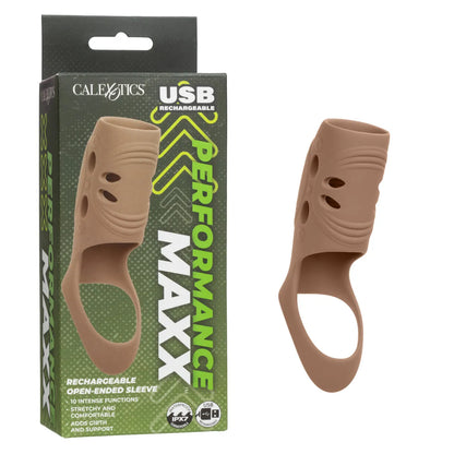 Performance Maxx Rechargeable Open-Ended Sleeve - Brown