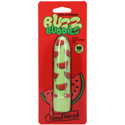 Goodhead - Buzz Buddies - 5 Inch Muti-Speed Vibe Watermelon