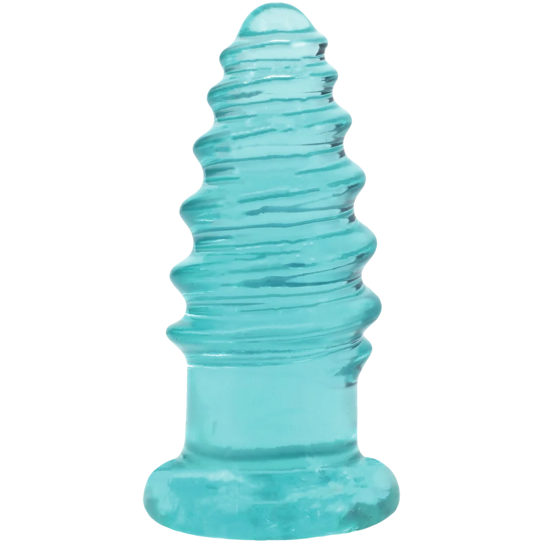 Crystal Jellies - Anal Twist - 5 Inch Teal