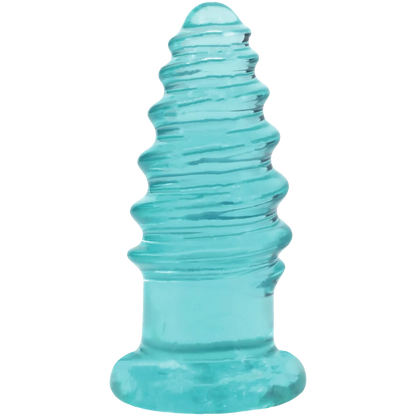 Crystal Jellies - Anal Twist - 5 Inch Teal
