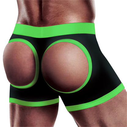 Strap-on Black/green Boxers - M/l