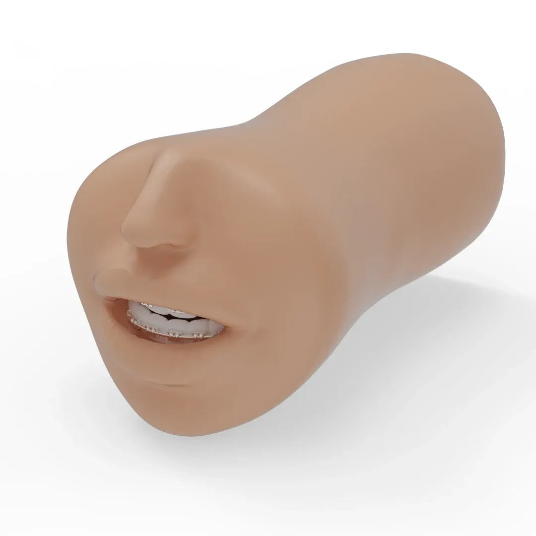 The Super Sucker College Crush Ultraskyn Masturbator With Braces Vanilla