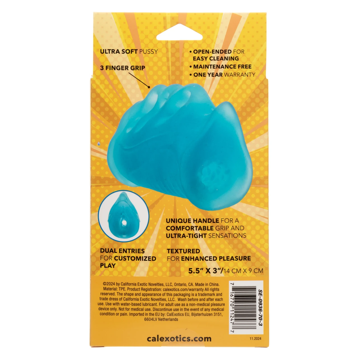 Pop Sock! Grip-N-Stroke Small Blue