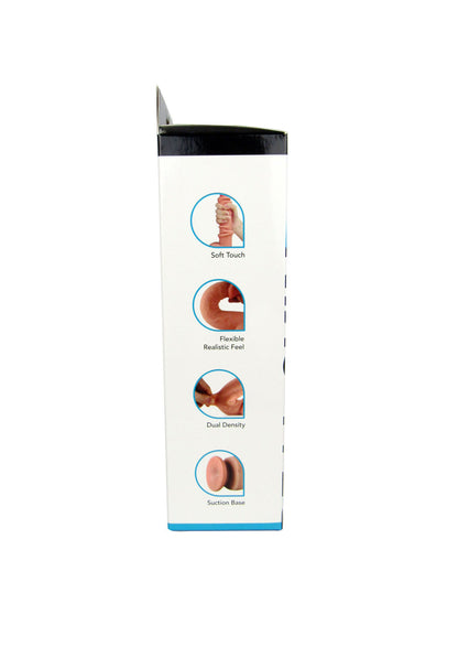 Real Skin 9" Dual Layer Dildo - Beige