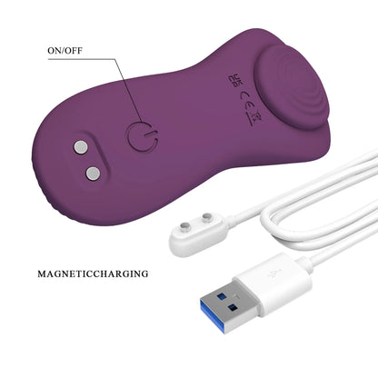 Pretty Love Mane Magnetic App-Controlled Panty Vibe - Purple