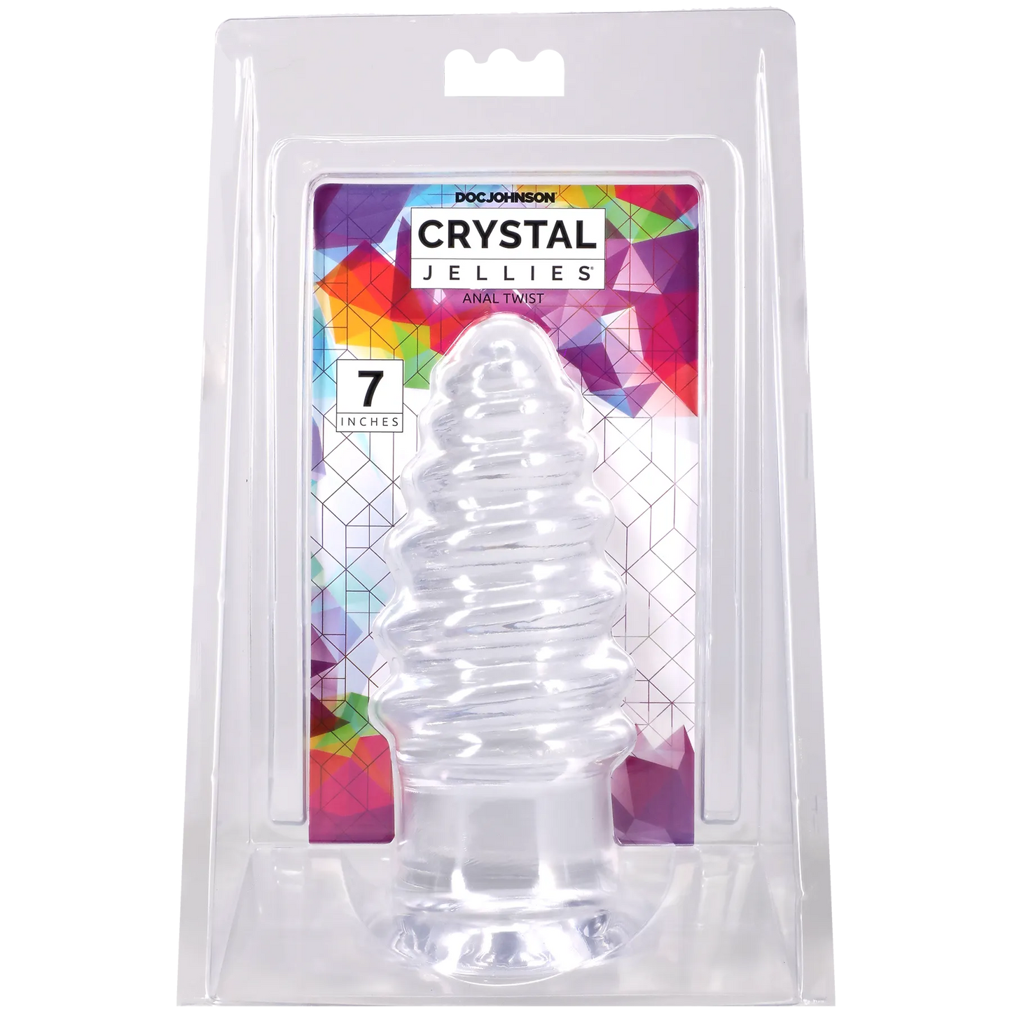Crystal Jellies - Anal Twist - 7 Inch Clear