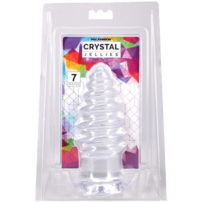 Crystal Jellies - Anal Twist - 7 Inch Clear