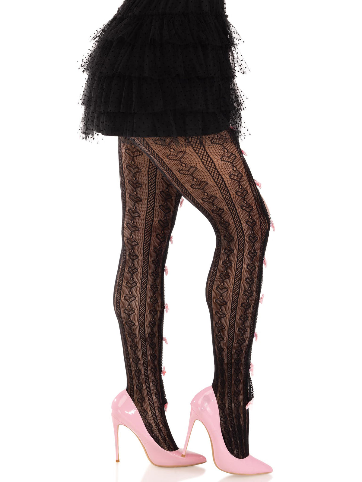 Sweetheart Stripedtights - Os - Black