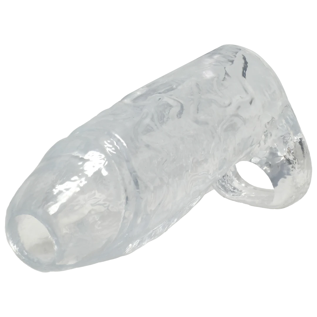 Titanmen - Cock Sleeve With Ball Strap - 6 Inch Clear