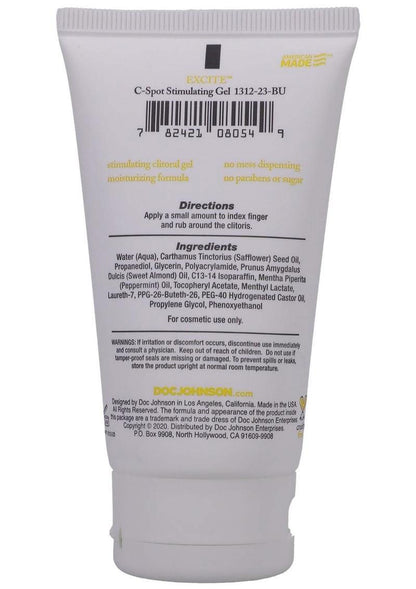 Intimate Enhancements Excite - C-Spot Stimulating Gel - 2 Oz. - Boxed