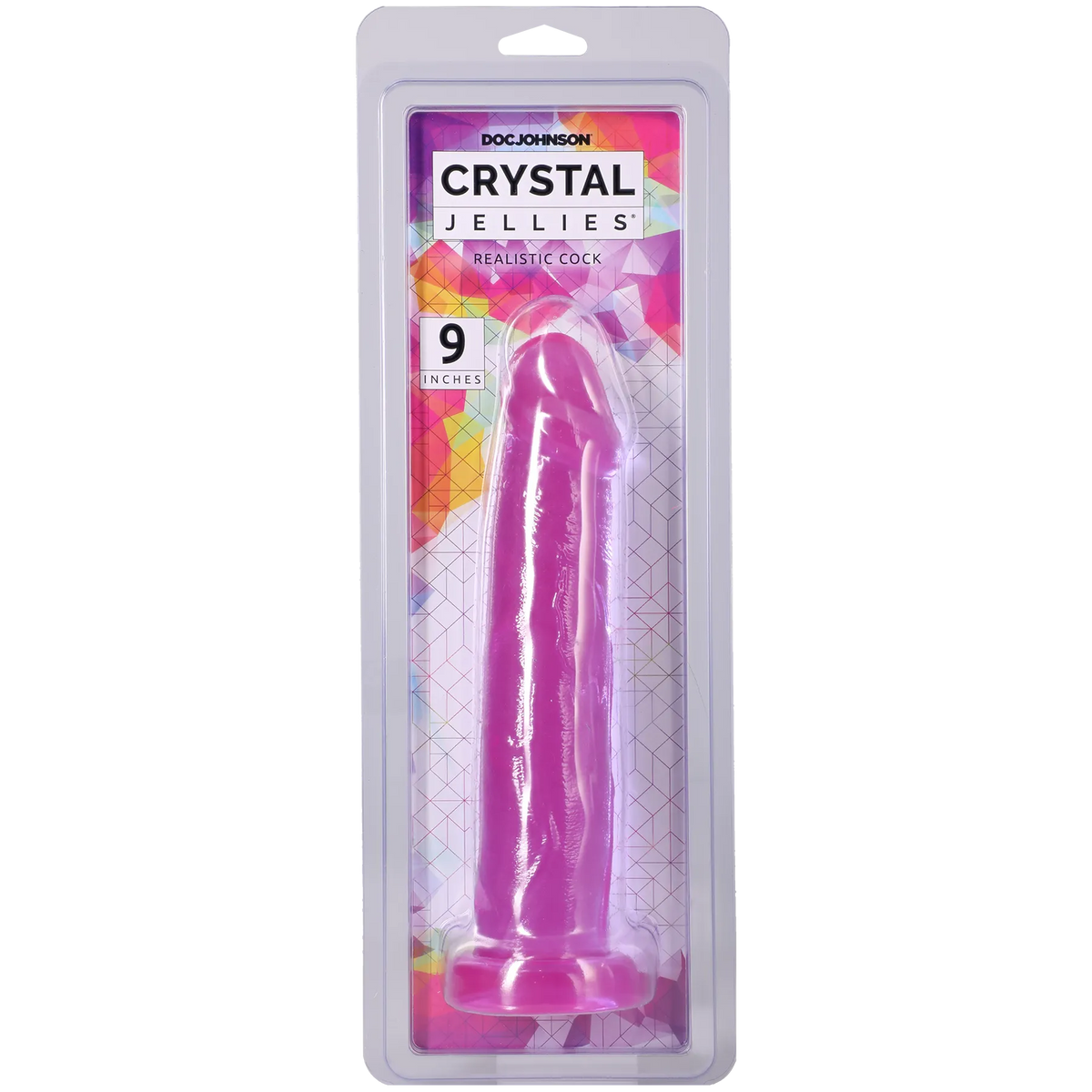 Crystal Jellies - Realistic Cock - 9 Inch Clear
