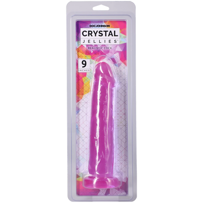 Crystal Jellies - Realistic Cock - 9 Inch Clear