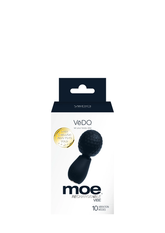 Moe Rechargeable Extra Mini Wand Black